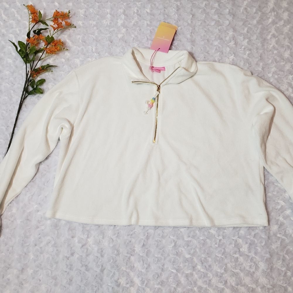 Stoney Clover Lane x Target white terry cloth top